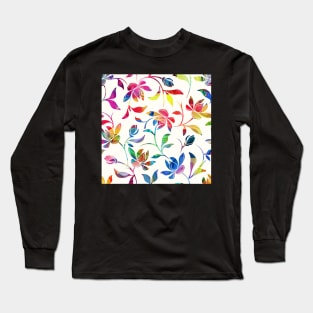 Cheerful Floral Pattern 2 Long Sleeve T-Shirt